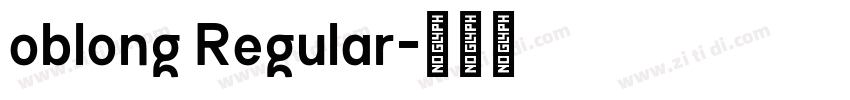 oblong Regular字体转换